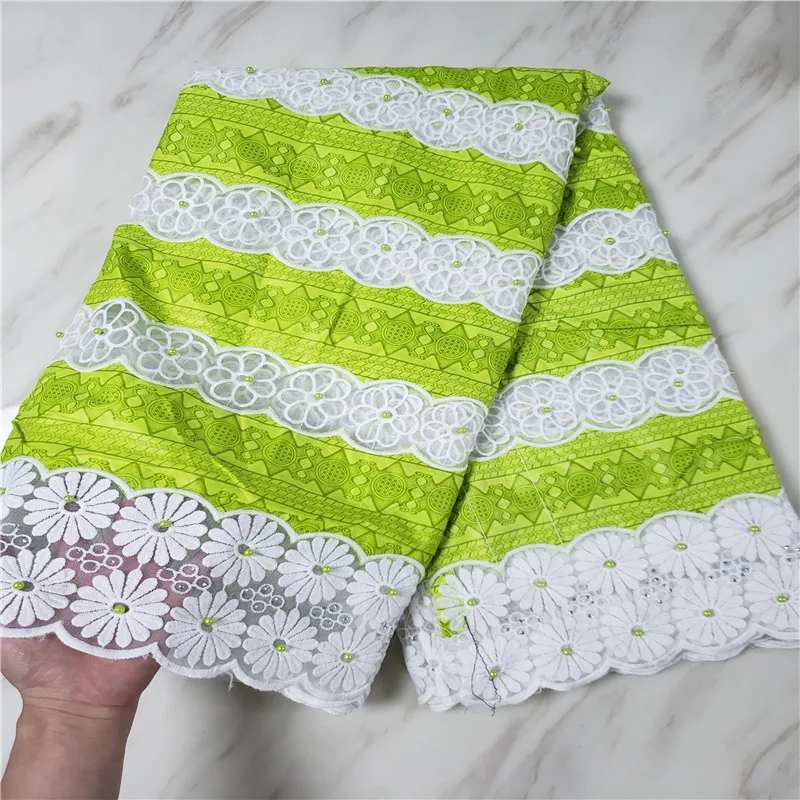 

Guipure lace with beads High quality French lace fabric,newest cord lace for african print dresses MJKY160s