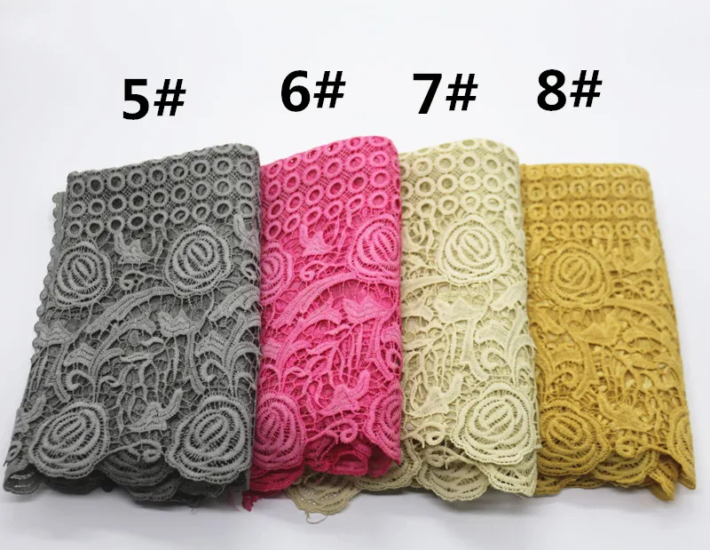 Высокое качество Вышитый цветочный шарф роскошный дизайн женские шарфы полые цветочные модные мусульманские хиджаб эфирные розы 10 шт./лот