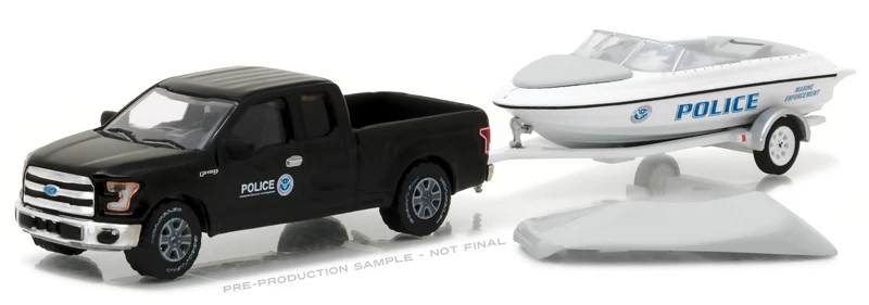 GL 1: 64 сцепка и БУКСИРОВКА Ford F-150 с родиной лодка сплав модель автомобиля литая под давлением металлические игрушки подарок на день рождения для детей мальчик