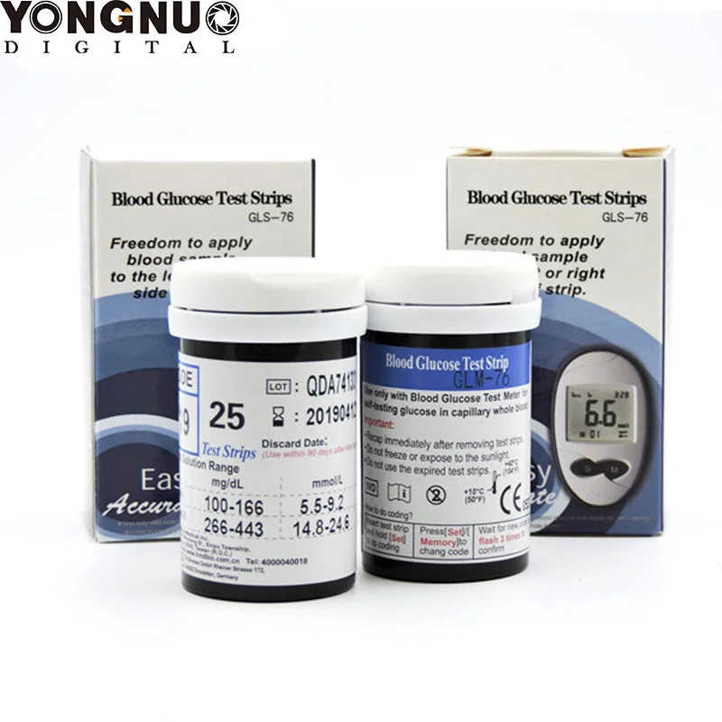 50 200pcs Blood Glucose Test Strips And Lancets Needles For GLM 76