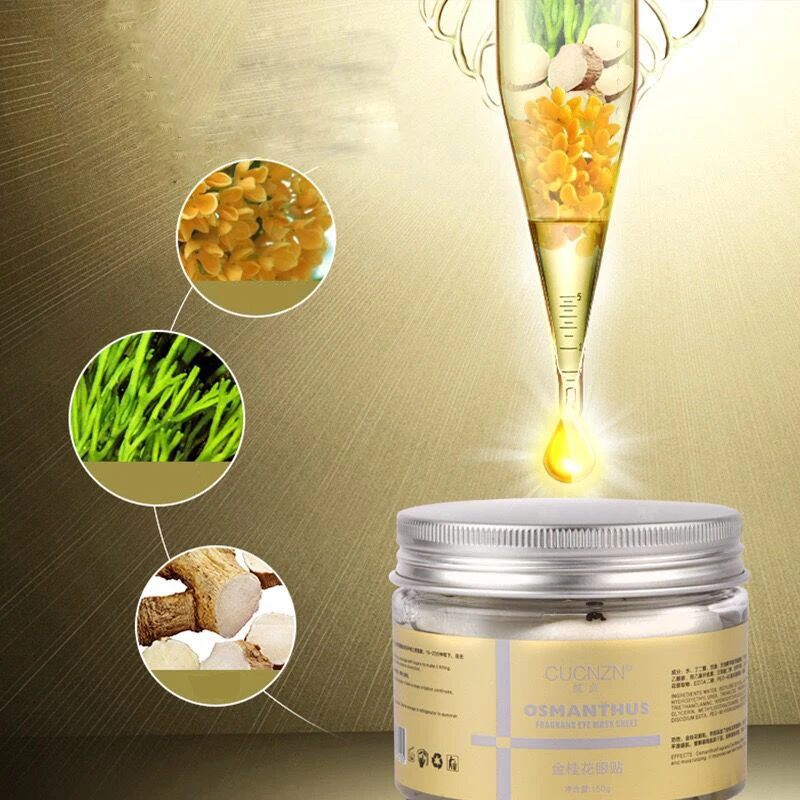 Jual 60 Pcs Gold Osmanthus Eye Masker Wajah Masker Gel Whey Protein Perawatan Wajah Tidur Patch Di Bawah Mata Menghapus Gelap lingkaran Kantong Mata Masker