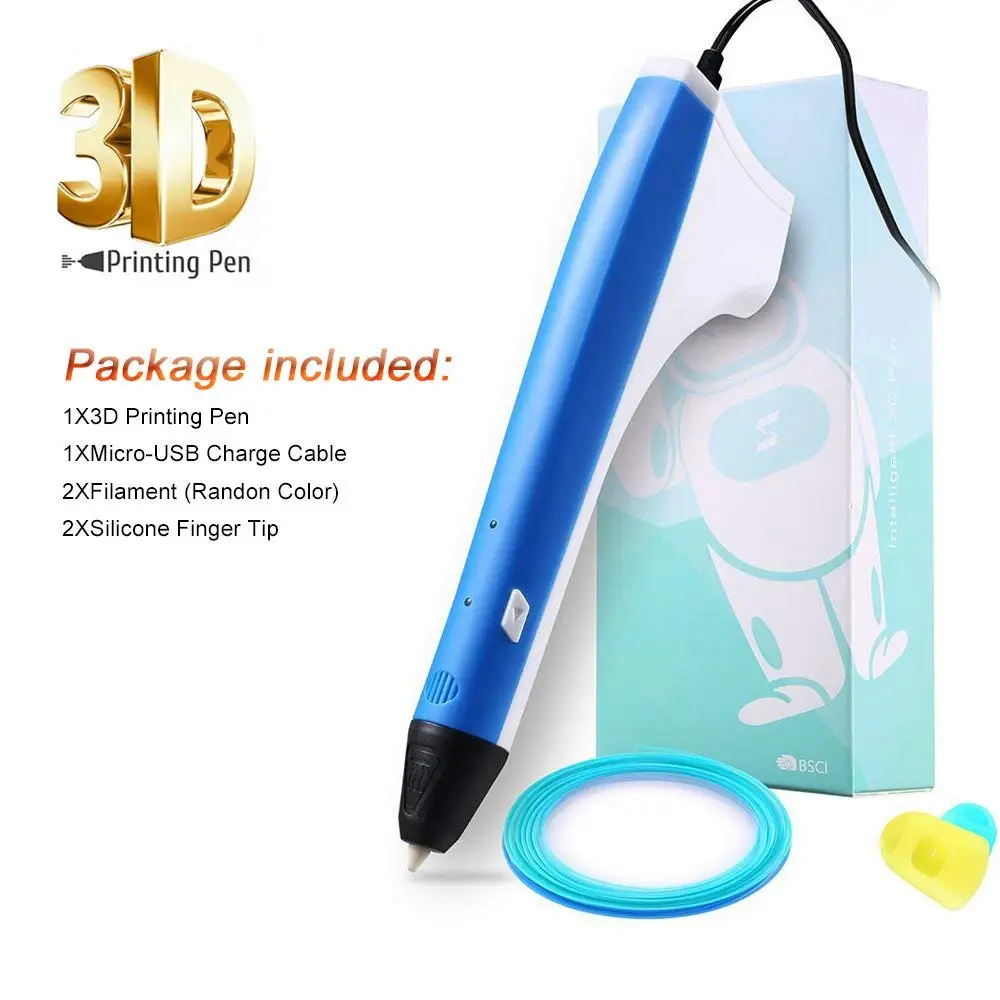 

USB 3D Pen SUNLU Digital 3D Printer pen support PLA PCL Filament doodling can connect power bank directly