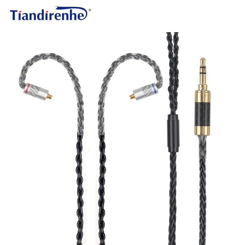 

Upgrade DIY MMCX Cable for Shure SE215 SE535 SE846 Earphone 56 Cors Carbon AUX 3.5mm Headphone Wire for iPhone xiaomi Computer