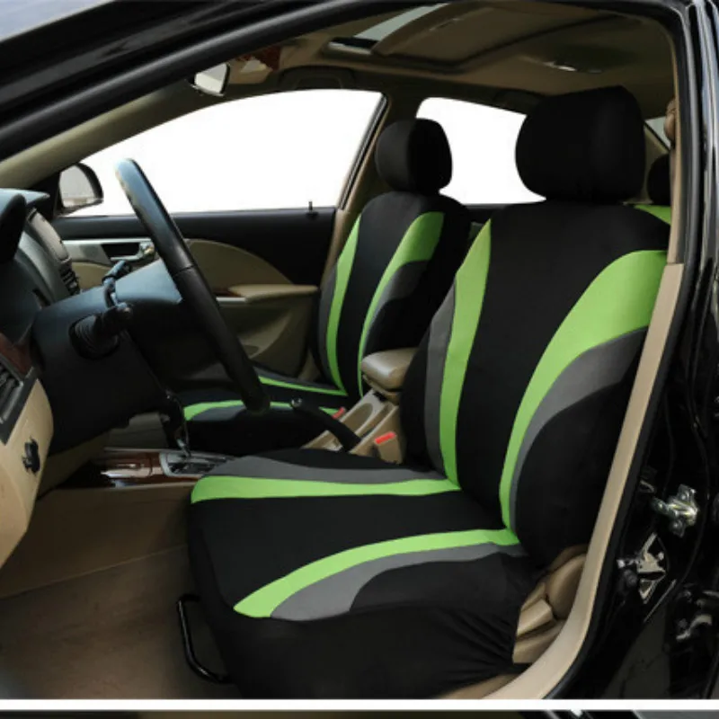 LDDCZENGHUITEC green grey black Vehicles Seat Covers Supports Set for