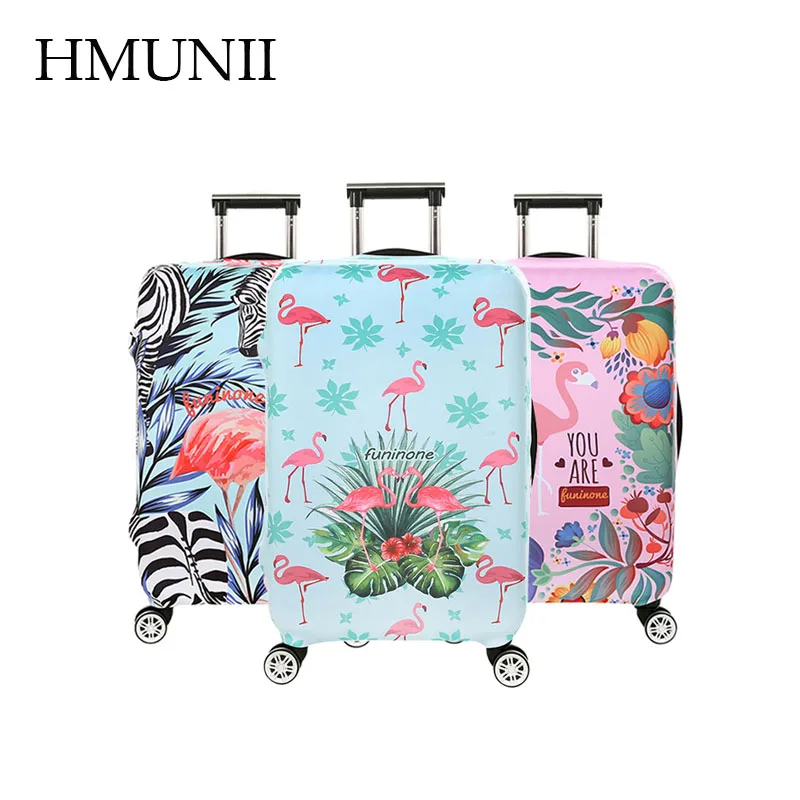 Online HMUNII lavable equipaje cubierta protectora de la maleta de viaje Protector cremallera cubierta del elástico engrosamiento funda protectora