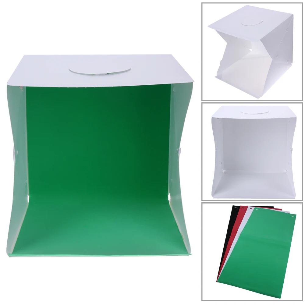 42 42cm Professional Portable Mini Photo Studio Box Photography Backdrop built in Light Photo Box with