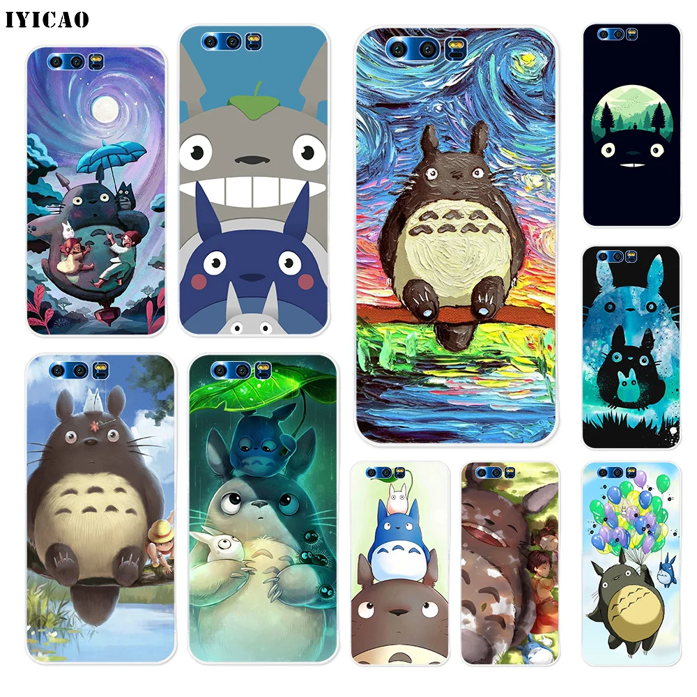 Мягкий силиконовый чехол IYICAO My Neighbor Totoro для Huawei Y9 Y7 Y6 Prime 2018 Honor 8C 8X8 9 10 Lite 7X 7C 6A 7A Pro |