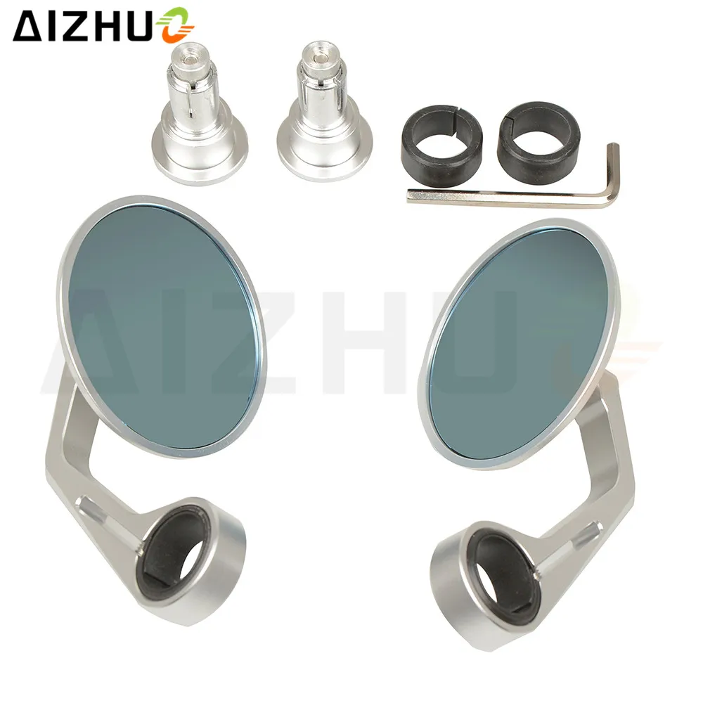 

7/8'' Accessories Motorcycle Rearview Mirror Round Universal CNC Aluminum Motor Cafe Racer Modification Rear View Side Mirrors