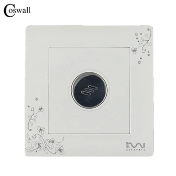 

COSWALL Luxury Wall Timer Switch Sound and Light Control Time Delay Switch AC 110~250V Ivory White C30 Series