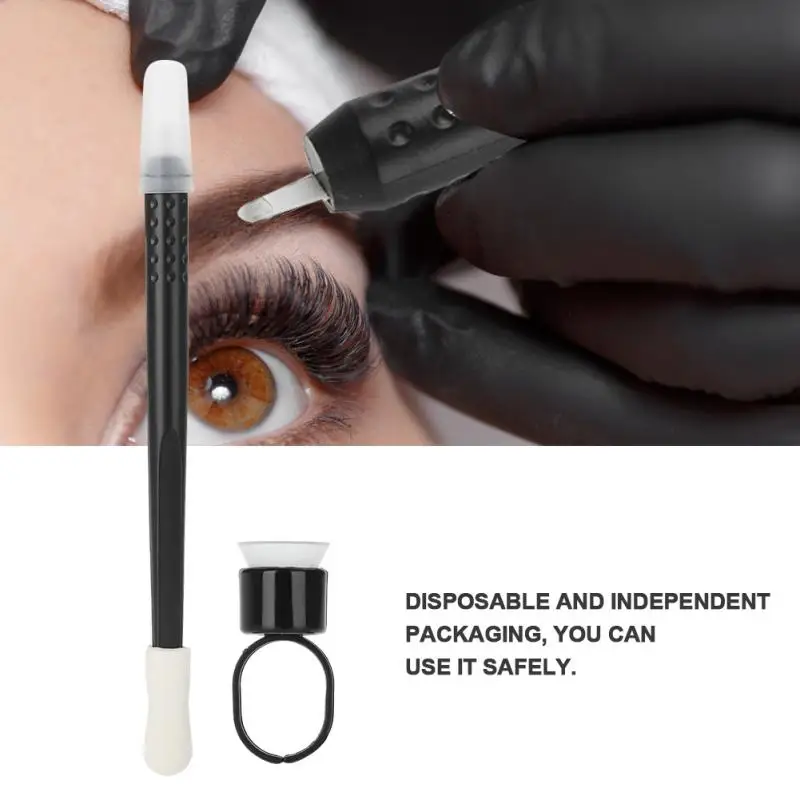 

Disposable Microblading Pen Manual Eyebrow Pencil Semi Permanent Embroidery Pen 18U with Pigment Ring Cup Tattoo Makeup