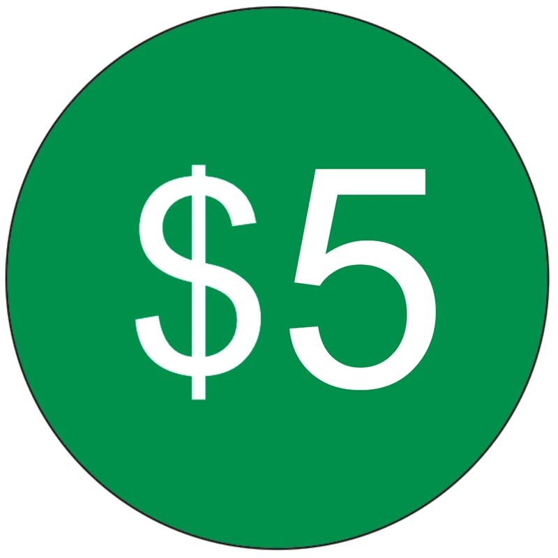 

Extra Fee for 5 USD
