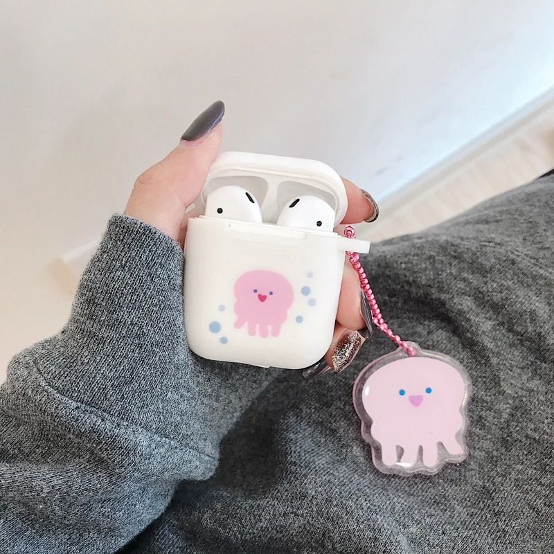 

Earphone Case Cartoon Cover for Airpods2 Case Protective Cover for Airpods Silicone Cover Headphone Case For Apple Airpods Euti