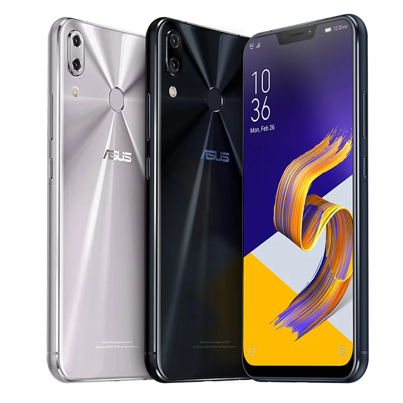 Мобильный телефон ASUS ZenFone 5Z ZS620KL 6 2 &quot19:9 FHD + с зазубрированным экраном Snapdragon 845 ГБ 64