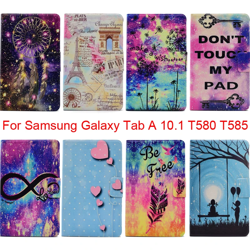 Женский мягкий чехол из ТПУ и силикона для Samsung Galaxy Tab A 10 1 дюйма T585 с принтом в виде