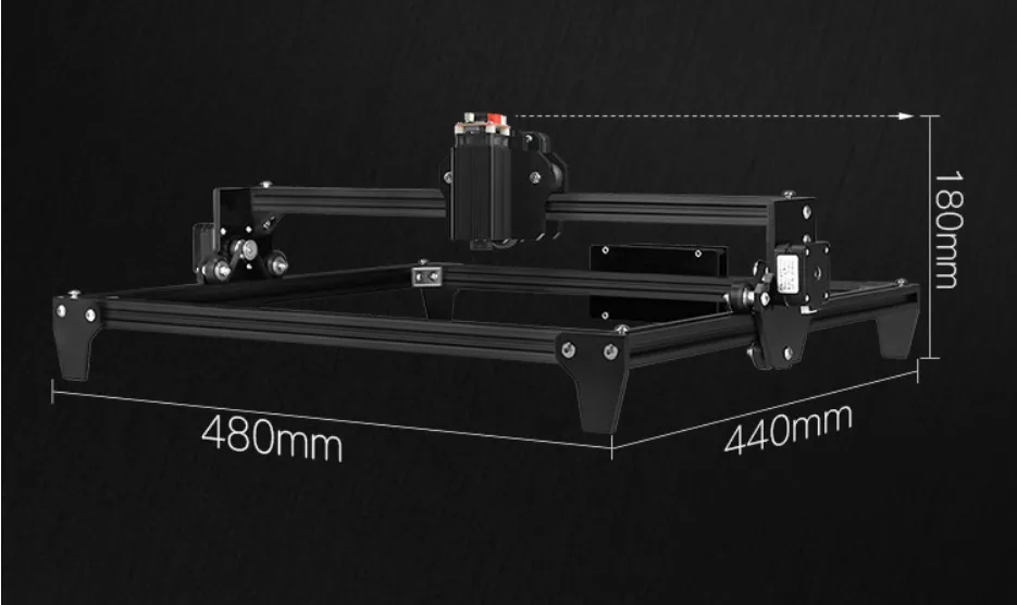 Не монтажный мини лазерный гравировальный станок 2500мв автоматическое управление гравировальный станок Рабочая зона 400X300 мм