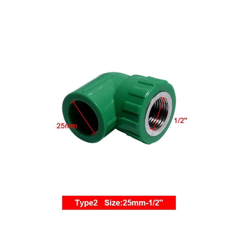 PPR штуцер для водопроводных труб с внутренней резьбой соединение для водопроводных труб 20/25 мм 1/2 ''3/4'' соединитель для водопроводных труб - Цвет: 5