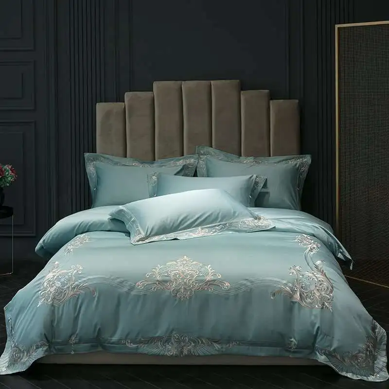 Top Quality 100 Cotton Sateen Duvet Cover Set Percale Bed Linen 4