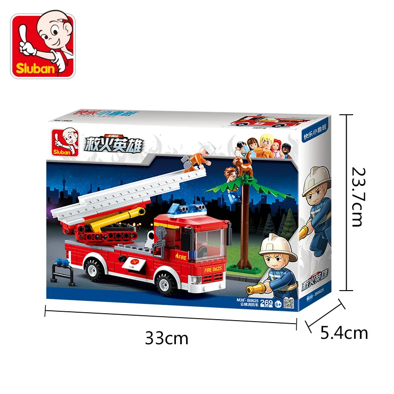 Sluban модель игрушки совместима с B0625 269 шт строительные наборы хобби модели