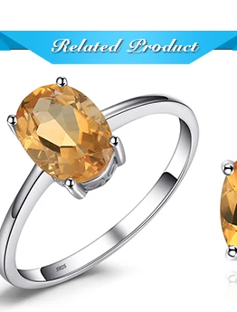 Jewelrypalace Овальный 1.4ct натуральный цитрин камень Серьги-гвоздики Твердые стерлингового серебра 925 новинка года Красивые ювелирные изделия для Для женщин