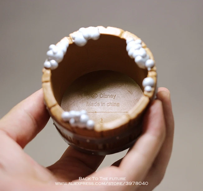 

Disney frozen 4cm bucket Queen Elsa Anna action figure Model Anime Doll Decoration Collection Figurine Toys model for children