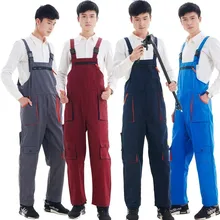 Best Price Men WomenWorking Uniforms Sleeveless Coveralls  Bib Overalls Work Clothing Protective Coverall Repairman Strap Jumpsuits