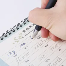 3D многоразовые Groove итальянский Курсив буквы английского алфавита каллиграфия почерк тетрадь Авто Fades практика Книга