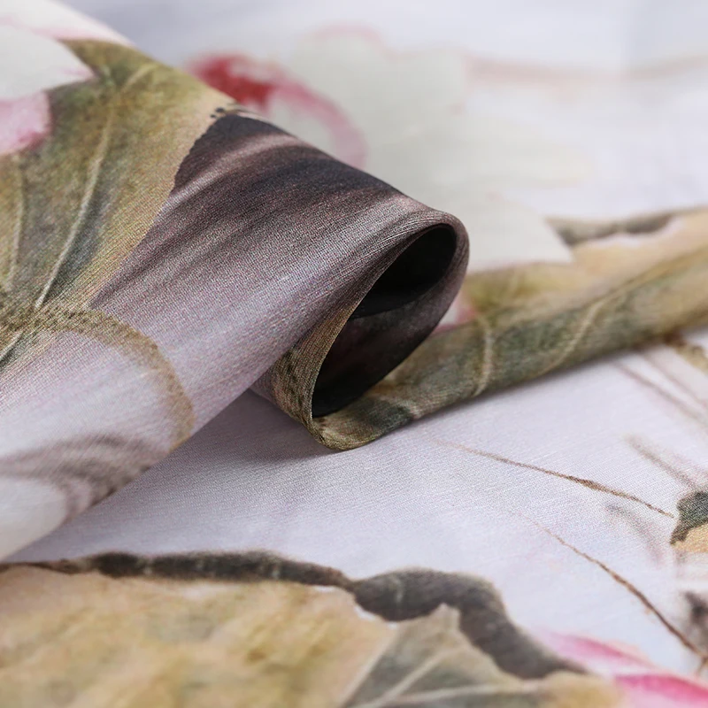 Китайский стиль шелковая льняная ткань дышащая свободная платье cheongsam шелковая ткань широкая натуральная льняная ткань оптом льняная ткань