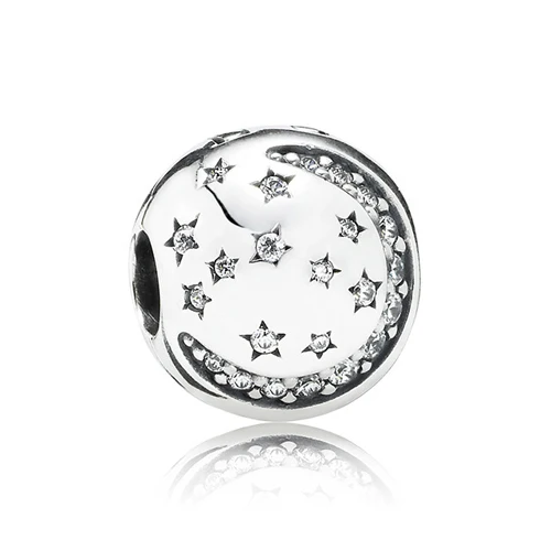 New Arrival Small Ball Crystal Positioning Beads Charms Fit Pandora Bracelets & Bangles for Women Silver Color Stopper DIY | Украшения и