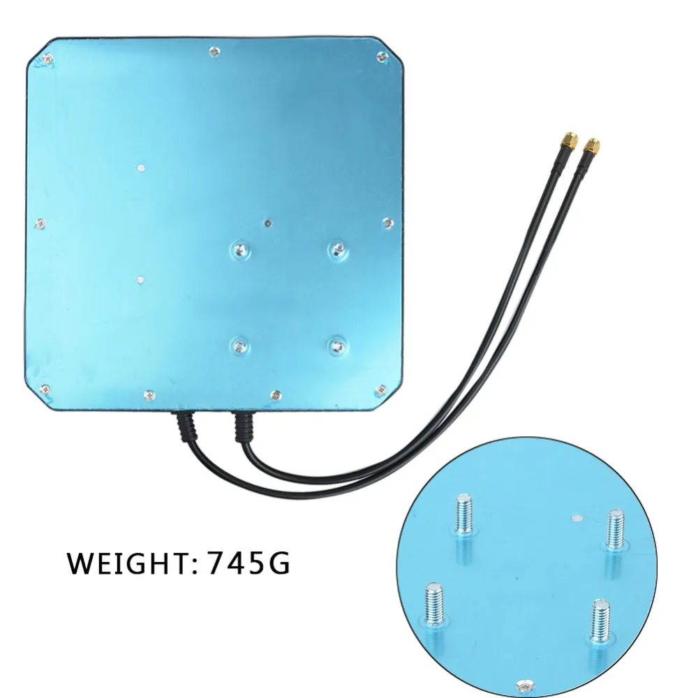 Наружная антенна MIMO 4G LTE 2*22 дБи двойная поляризационная панельная разъем SMA Male