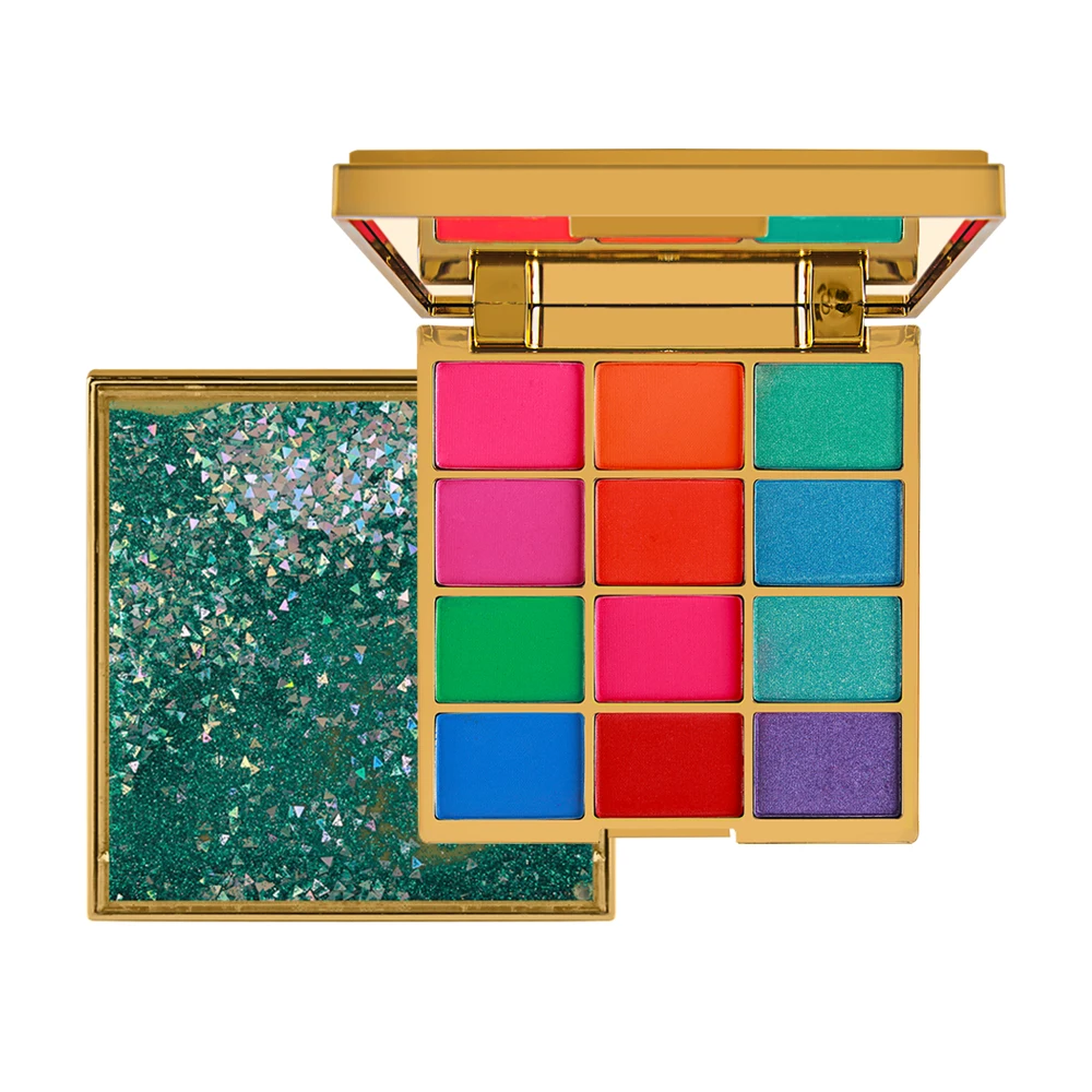 Glitter Eyeshadow 12 Colors Pigment Quicksand Eye Shadow Palette Waterproof Easy to Wear Shimmer Make up Private Label Cosmetics Glitter Eyeshadow 12 Colors Pigment Quicksand Eye Shadow Palette Waterproof Easy to Wear Shimmer Make up Private Label Cosmetics