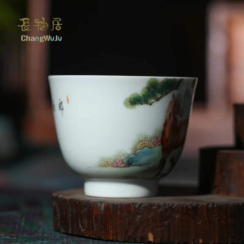 Чашки и блюдца Changwuju в цзиндэчжэне китайская чайная чашка ручной работы