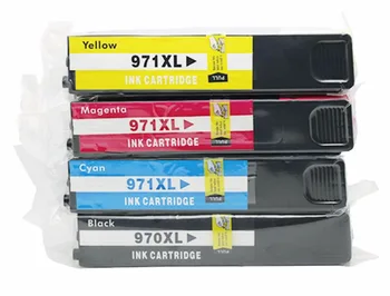 

4pc/set Color ink cartridge 970xl 971xl compatible for HP Officejet Pro X451dn / X451dw / X476dn / X476dw / X551dw / X576dw