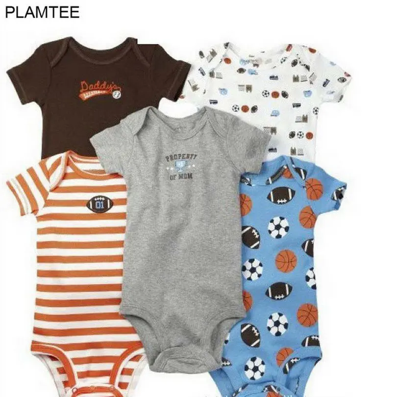 

1 Pcs 2017 New Baby Boy /Girl Bodysuits Short-Sleeved Jumpsuit 3M-24M 100% Cotton Body Suit Summer Printing Baby Clothing Set