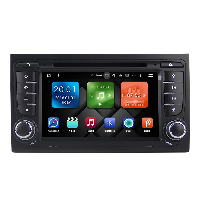 Excellent 7" Android 8.0 Car Multimedia Stereo GPS Navigation DVD for Audi A4 Seat Exeo S4 RS4 8E 8F B9 B7 RNS-E 2002 2003 2004 2005 2006 1