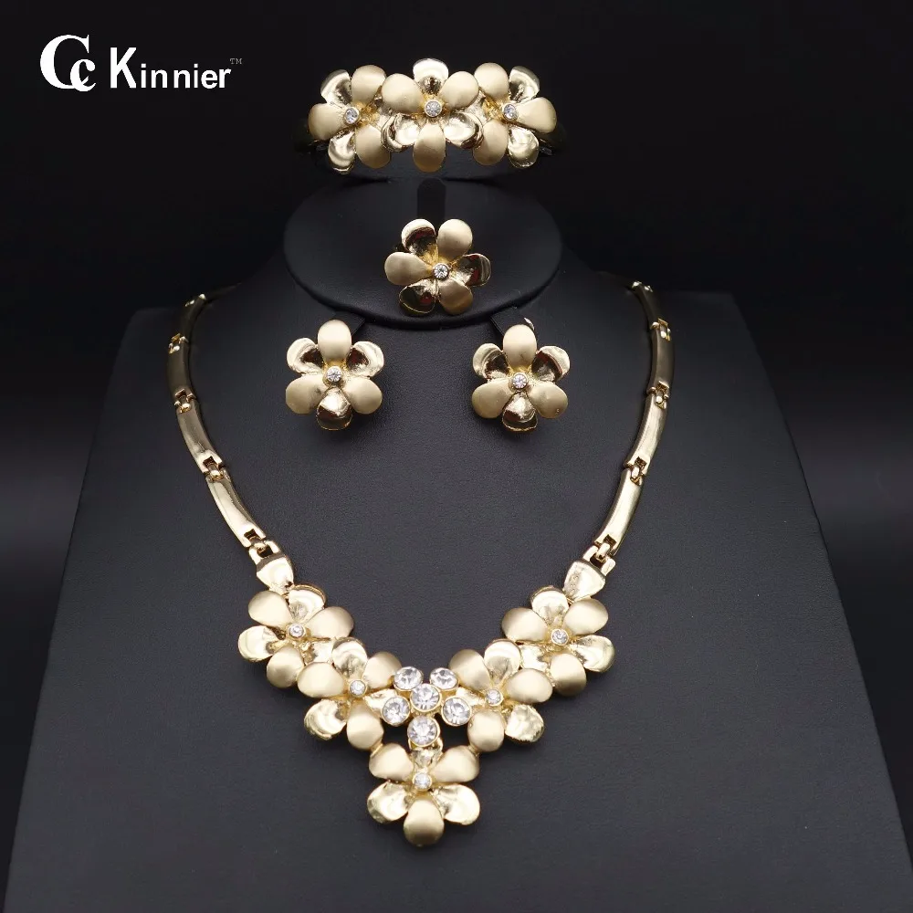 

2015 Fashion Dubai Gold Plated Jewelry Sets Trendy Nigerian Wedding African Beads Jewelry Sets Latest Big Costume For Women