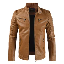 Pu Leather Jacket Men 2019 New Arrival Autumn Stand Collar Zipper Fashion Men Motorcycle Leather Jacket Casual Leather Jacket Pu Leather Jacket Men 2019 New Arrival Autumn Stand Collar Zipper Fashion Men Motorcycle Leather Jacket Casual Leather Jacket