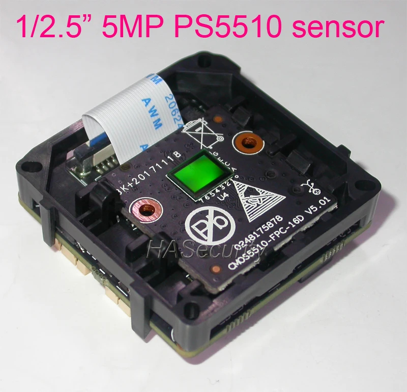 

Intelligent Analysis H.265 / H.264 IPC (5.0MP) 1/1.2.5" PS5510 + Hi3516D IP CCTV camera module PCB board