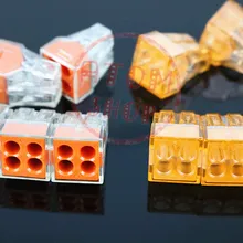 1 шт. 773-104 пуш-ап провод жгута проводов разъем для распределительных коробок, 4 Pin, проводниковый блок выводов AWG 18-14