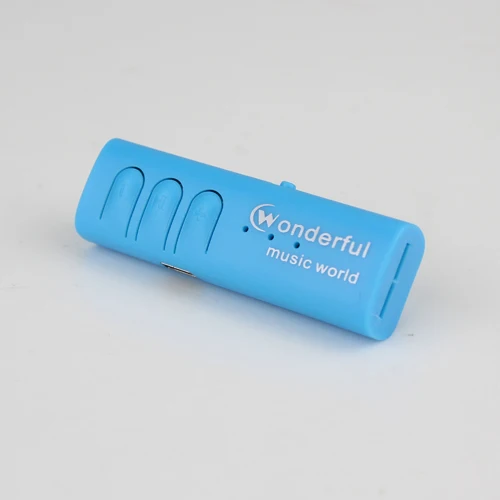 DAONO Модный USB мини MP3-плеер с зажимом, поддержка 32 ГБ, Micro SD TF карта, спортивный MP3 музыкальный плеер walkman lettore - Цвет: Синий