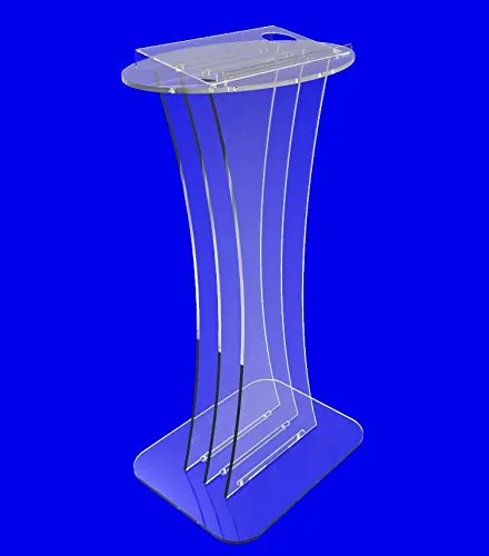 

Fixture Displays Clear crystal Acrylic Lucite Podium Pulpit Lectern