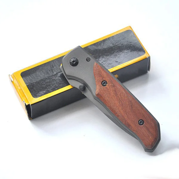 12pcs/lot, 57HRC Folding Knife Pocket Compact Tactical Outdoor Camping Hunting Survival Rescue Knife with Box