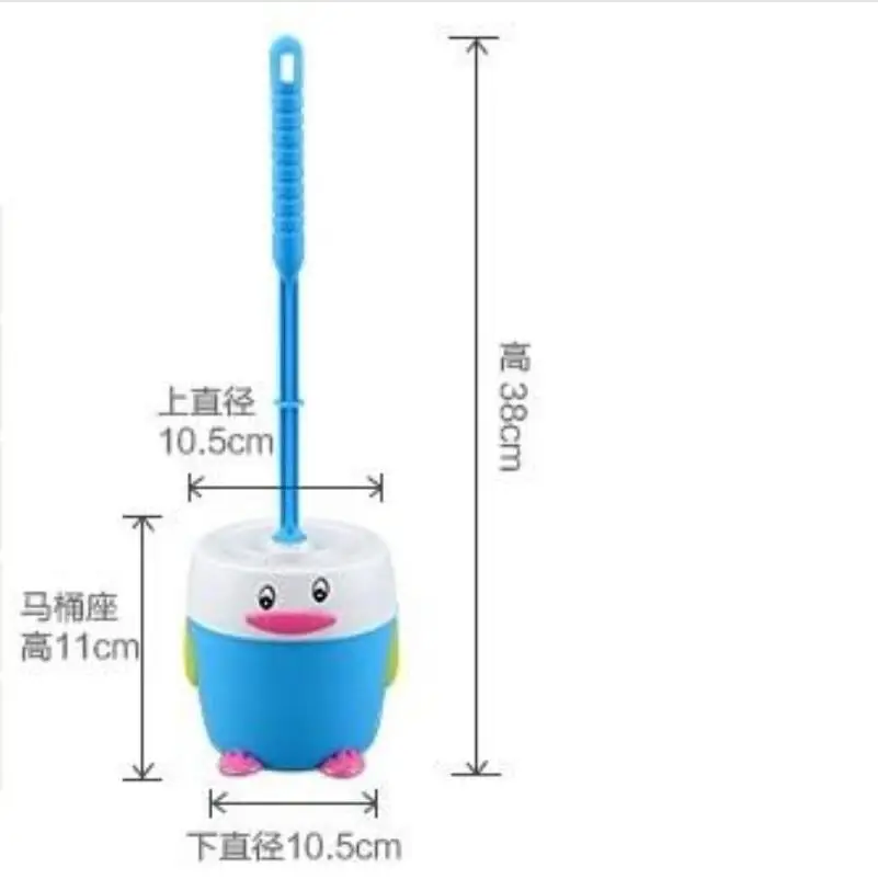 4 цвета, Модная креативная туалетная щетка, мультяшный очиститель для туалета, индивидуальная дизайнерская туалетная щетка с набором сидений