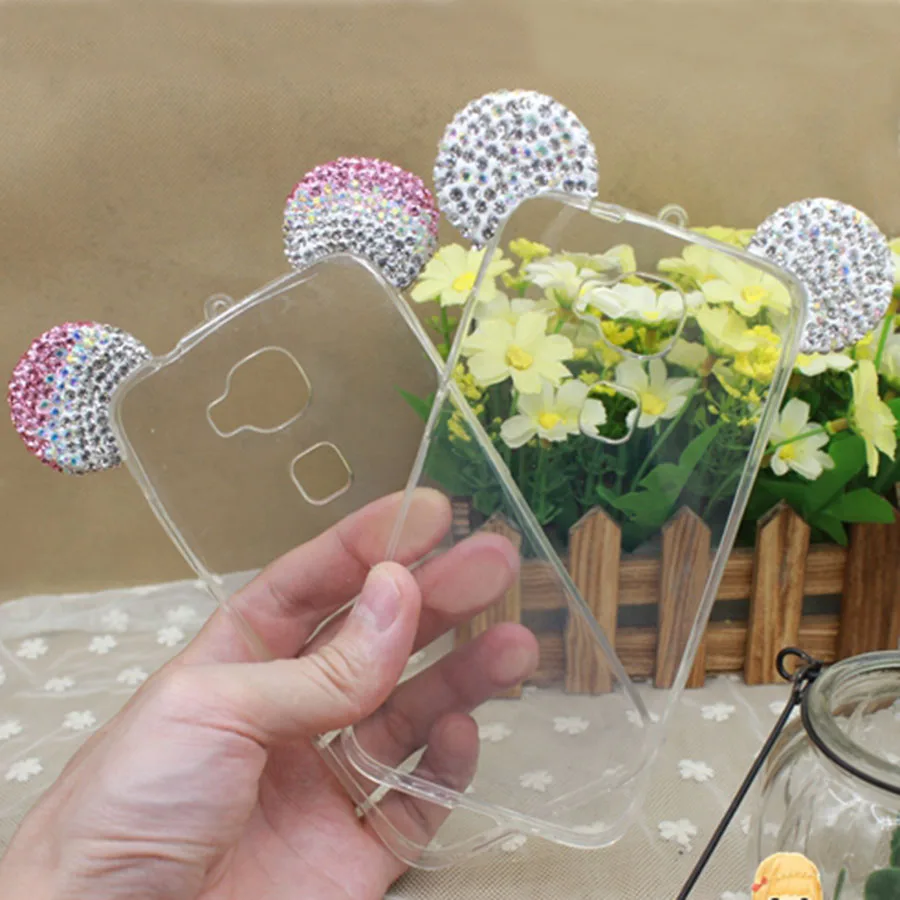 

Phone Cases For Huawei G8 mini G7 Plus Honor 5X 4X 4C Fundas Fashion Cute Mickey Mouse Ears Cover Coque For Huawei P8 Lite Capas