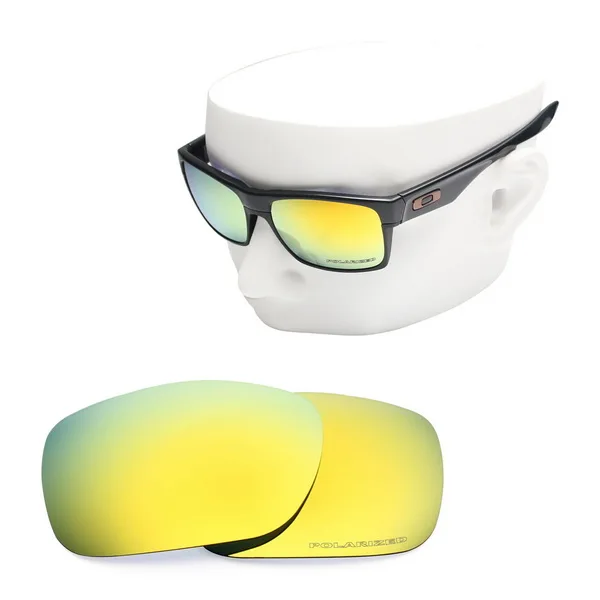 OOWLIT Анти-Царапины Сменные линзы для-солнцезащитные очки Oakley TwoFace OO9189 травления поляризованных солнцезащитных очков - Цвет линз: 24K Gold Mirror