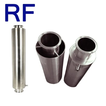 

RF Clamp 3"x18" Full Jacketed Spool, Outer Sleeve 5"x15" with 1pc 1/4" FNPT Sanitary SS304 BHO Closed Loop Extractor Spare Parts