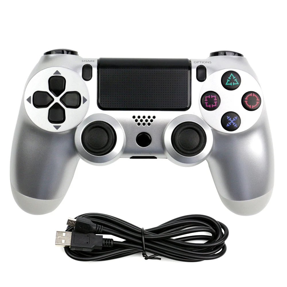 x box 360 игровой телефон ps 3 gamepad android джостик для playstation 4 ps4 контроллер айфон тригер ps4 геймпад джостик для телефона джойстик триггеры приставка игровая геймпад для телефона dualshock 4 джойстик для - Цвет: Sliver