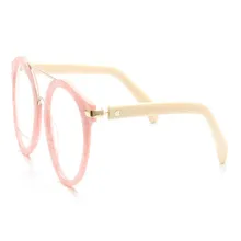 MONGOTEN бренд унисекс Мода полный обод ацетат круглый рамки линза для рецептов очки, анти-излучения очки для чтения