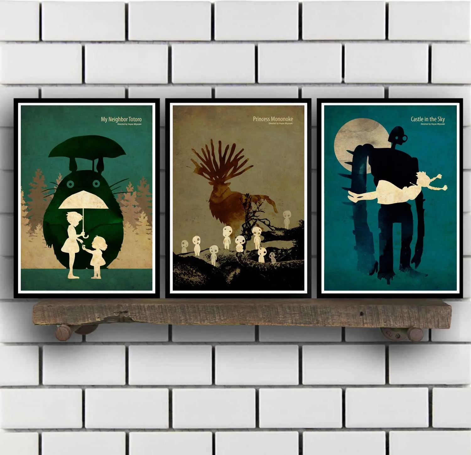 

Hayao Miyazaki Castle in the Sky Princess Mononoke My Neighbor Totoro Anime Poster