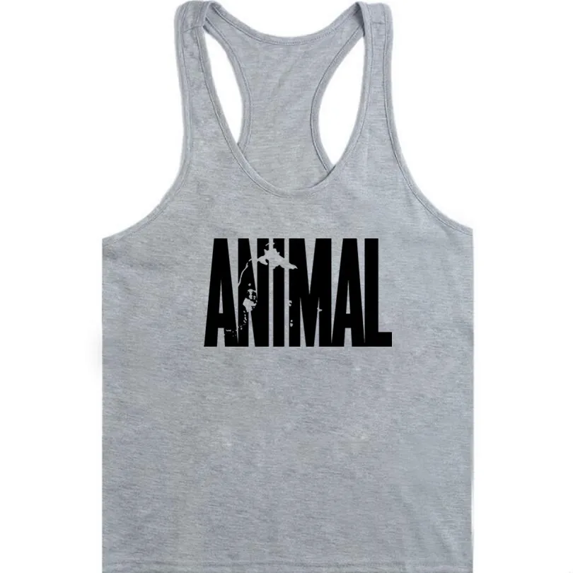 Gym Singlet POWER Gym Rabbit TankTop Stringer Bodybuilding Fitness Lifting D305