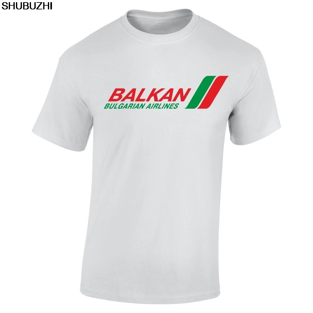 

Balkan Airlines T Shirt Retro Bulgarian Airline Bulgaria Airlines T-Shirt shubuzhi New Fashion Brand Print Tee Shirts sbz6460